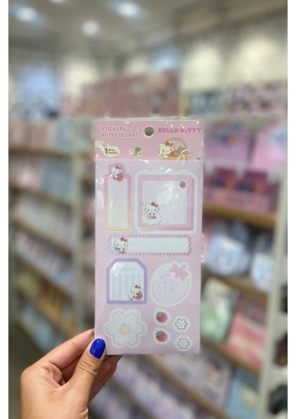 Sanrio Lisanslı Çilek Koleksiyonu Yapışkanlı Not Kağıdı modelleri