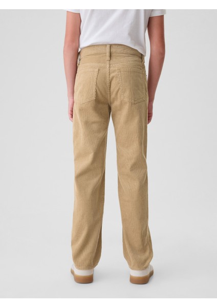 Erkek Çocuk Bej Kadife Original Straight Jean Pantolon fırsatları