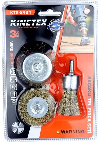 3PCS SAÇAKLI TEL FIRÇA SETİ (3791)