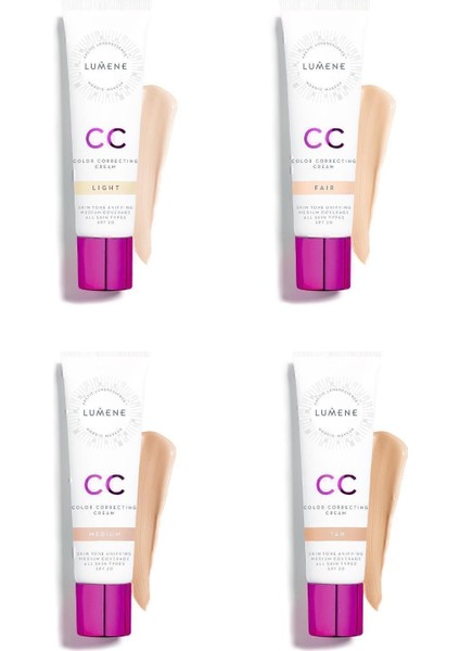 CC Cream Shade Fair-7 Etkili Renk Dengeleyici CC Krem SPF 20 Açığa Yakın