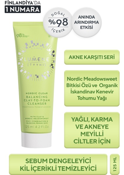 Balancing Clay-To-Foam Cleanser - Sebum Dengeleyici Kil Içerikli Köpük Temizleyici 125 ml
