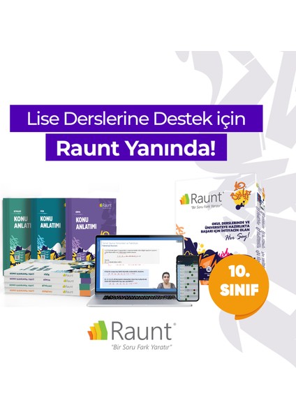 10. Sınıf (13 Kitap Mobil / Web) Yapay Zekalı Ders Destek Seti