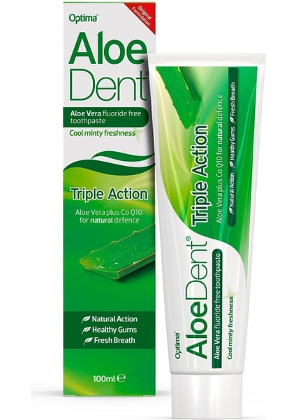 Aloe Vera 3 Etkili Diş Macunu 100 ml – Florür ve SLS İçermeyen Doğal Beyazlatıcı ve Koruyucu Formül fiyatları