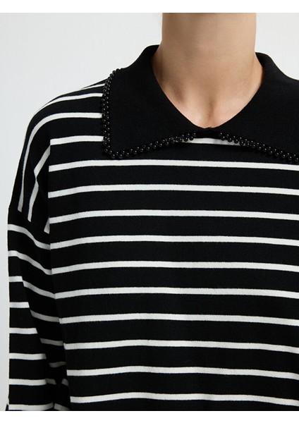 Inci Detaylı Triko Kazak C.siyah 13945630000 fiyatları