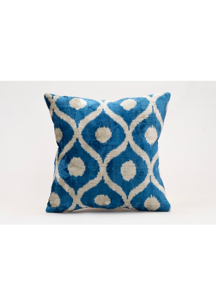 Ipek Kadife Ikat Dekoratif Kırlent Kılıfı