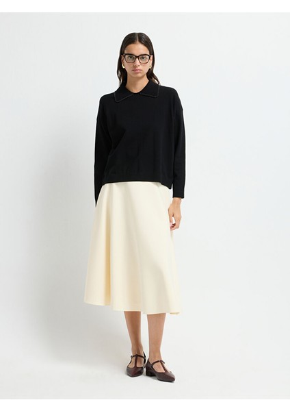 Inci Detaylı Triko Kazak Siyah 13945630000 modelleri