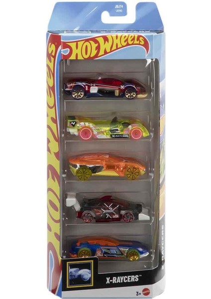 Hot Wheels 5'li Araba Seti - JBJ74 X-Raycers