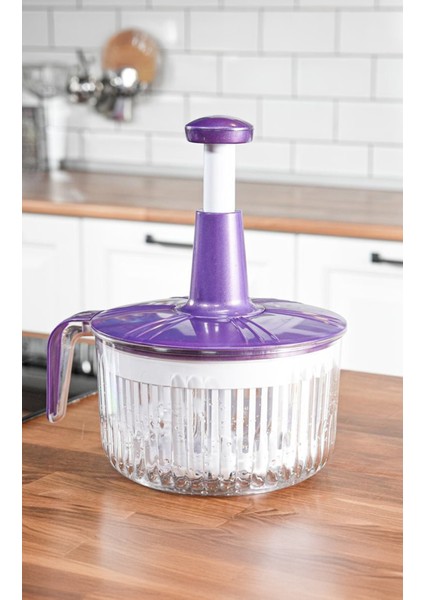 Solingen Salata Sebze Kurutucu Ayran Çırpıcı Basma Kollu Süzgeç