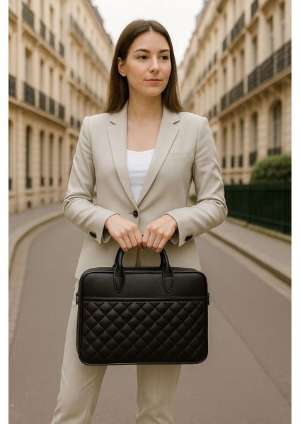 Premium Kapitone Desen 15" & 16"inç Laptop Notebook Tabletlere Uyumlu Evrak Dosya Bilgisayar Çantası fiyatları