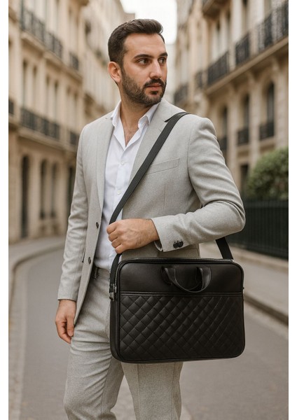 Premium Kapitone Desen 15" & 16"inç Laptop Notebook Tabletlere Uyumlu Evrak Dosya Bilgisayar Çantası modelleri