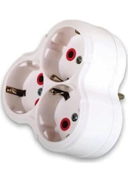 Fetih Üçlü Topraklı Fişli Priz