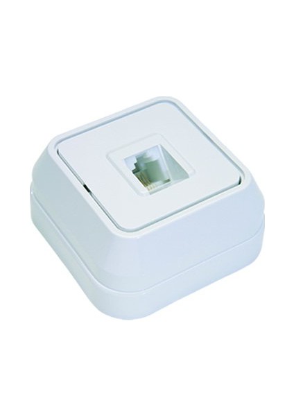 Sıva Üstü Numeris Telefon Prizi / Beyaz fiyatları