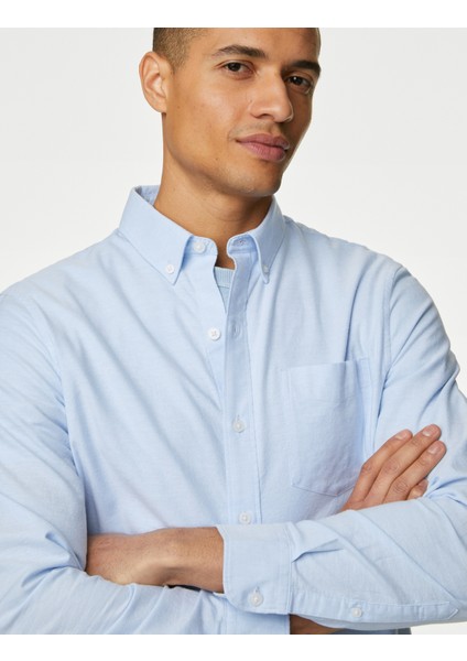 Saf Pamuklu Uzun Kollu Oxford Gömlek fiyatları