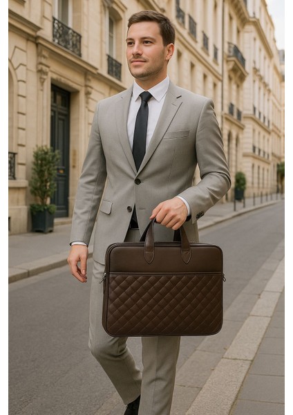 Premium Kapitone Desen 15" & 16"inç Laptop Notebook Tabletlere Uyumlu Evrak Dosya Bilgisayar Çantası fiyatları