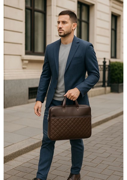 Premium Kapitone Desen 15" & 16"inç Laptop Notebook Tabletlere Uyumlu Evrak Dosya Bilgisayar Çantası modelleri