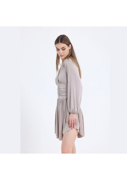 Taş Bel Büzgülü Mini Elbise modelleri