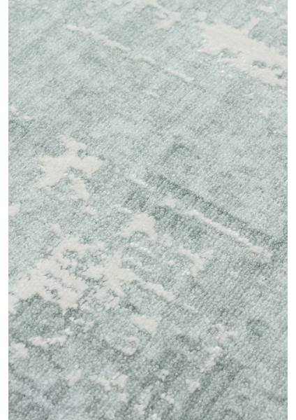 Leona 01 Mint Cream Özel Yumuşak Tuşeli Hav Vermeyen Polysoft Iplikler ile Üretilen Modern Halı
