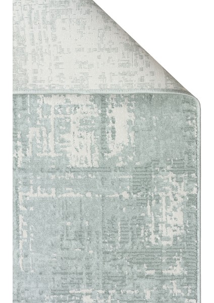 Leona 01 Mint Cream Özel Yumuşak Tuşeli Hav Vermeyen Polysoft Iplikler ile Üretilen Modern Halı