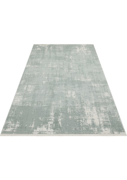Leona 01 Mint Cream Özel Yumuşak Tuşeli Hav Vermeyen Polysoft Iplikler ile Üretilen Modern Halı