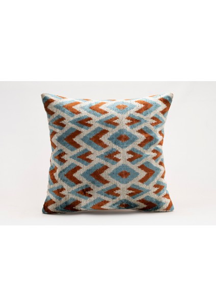 Ipek Kadife Ikat Dekoratif Kırlent Kılıfı