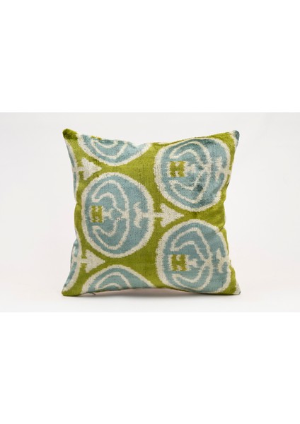 Ipek Kadife Ikat Dekoratif Kırlent Kılıfı