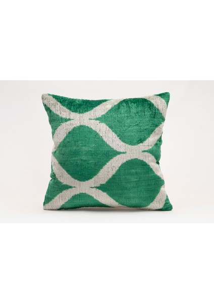 Ipek Kadife Ikat Dekoratif Kırlent Kılıfı