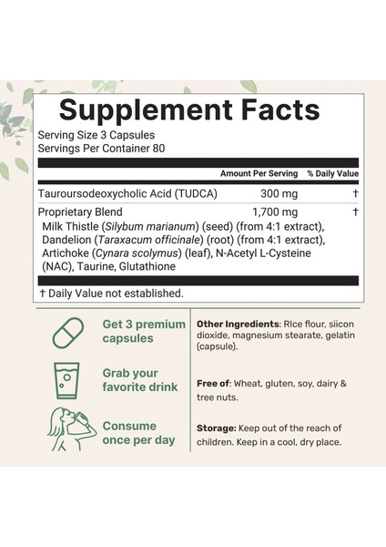 Tudca Nac Glutathione Milk Thistle Dandelion 2000 Mg 240 Kapsul fiyatları