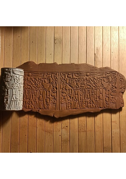 Mısır 8 cm Doku Mührü Silindiri - Mısır 2 Seramik&polimer Kil