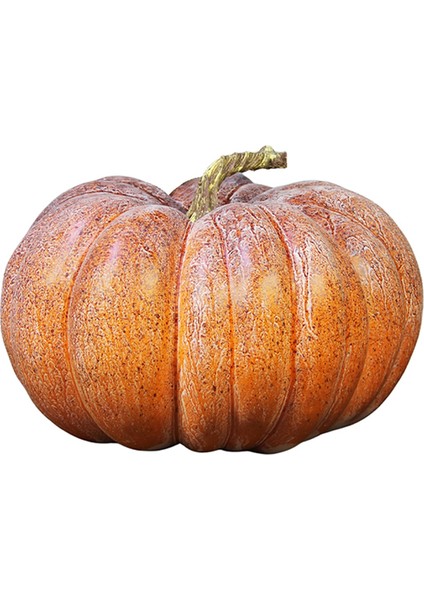 Cadılar Bayramı Yapay Kabak Büyük Boy Kızıl 23 cm