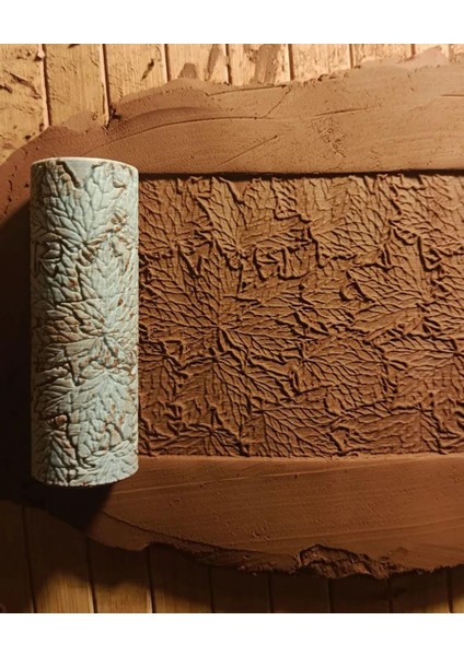 8 cm Yaprak Dokulu Desen Oklavsı Doku Rulosu Seramik& Polimer Kil Kalıp fiyatları