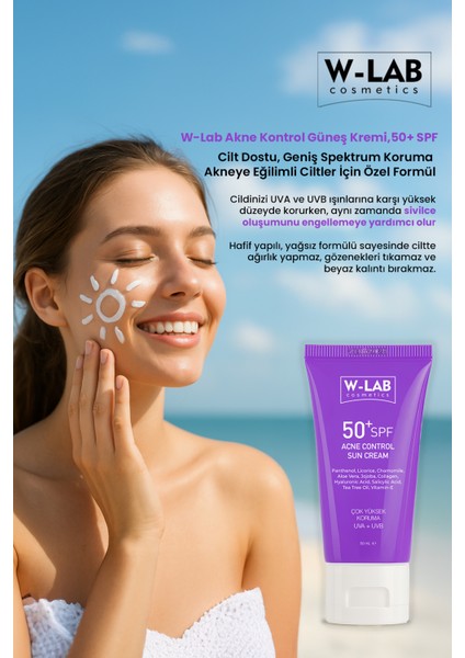 Kozmetik Akne Kontrol Güneş Kremi 50 ml fiyatları