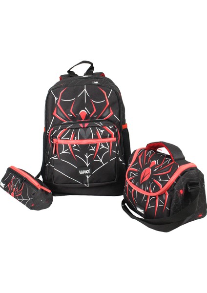 Wıa SW031 Örümcek - 3' Lü Okul Çantası Seti - Sırt ve Beslenme Çantası + Kalemlik fiyatları