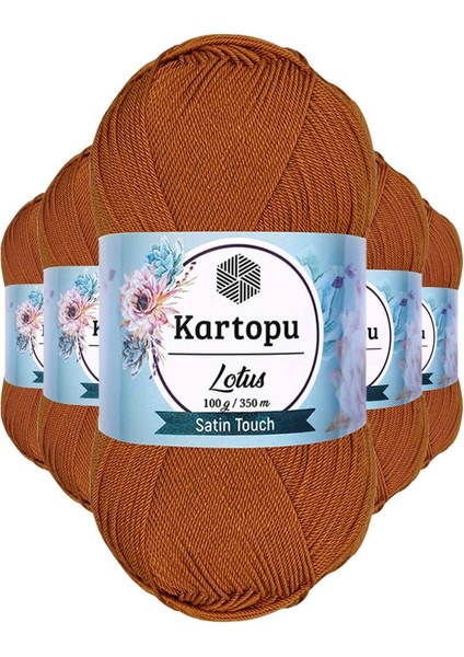 5 Adet Lotus Bikini Büstiyer Bluz Örgü İpi K302 Tarçın