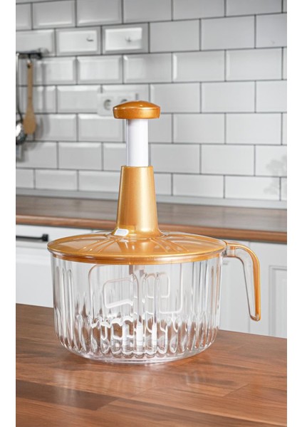 Solingen Salata Sebze Kurutucu Ayran Çırpıcı Basma Kollu Süzgeç