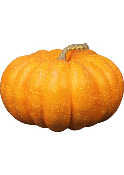 Cadılar Bayramı Yapay Kabak Büyük Boy Turuncu 23 cm