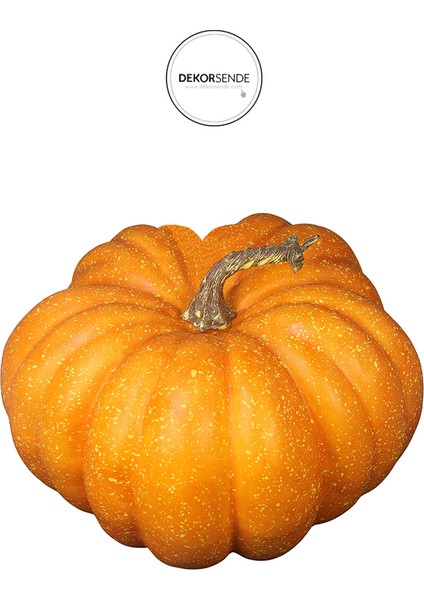 Cadılar Bayramı Yapay Kabak Büyük Boy Turuncu 23 cm fiyatları