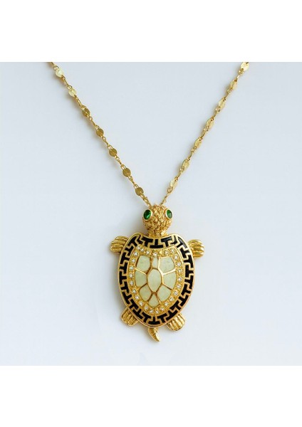 14 Ayar Altın Kaplumbağa Figürlü Kolye Ucu fiyatları