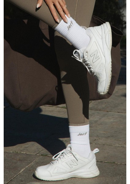 Pure Harmony Socks Beyaz_kahverengi