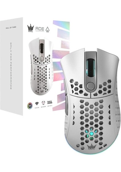 Hof Ace M2 White Argb Kablosuz Gaming Mouse (G-MGHM2P708RG2BW-GXLG)
