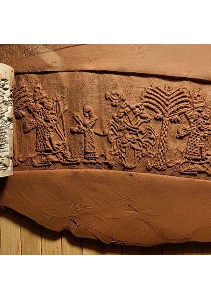 Asur 8 cm Antik Desen-Doku Oklavası Seramik&polimer Kil- Asur8 fiyatları