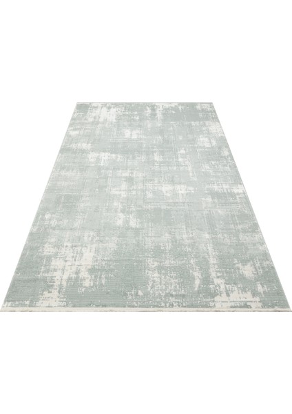 Leona 01 Mint Cream Özel Yumuşak Tuşeli Hav Vermeyen Polysoft Iplikler ile Üretilen Modern Halı