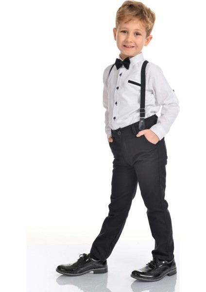 Oxford Gömlek Uzun Pantolon Erkek Çocuk Takımı MNK0302