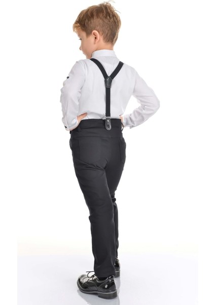 Oxford Gömlek Uzun Pantolon Erkek Çocuk Takımı MNK0302 modelleri