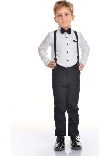 Oxford Gömlek Uzun Pantolon Erkek Çocuk Takımı MNK0302 fırsatları