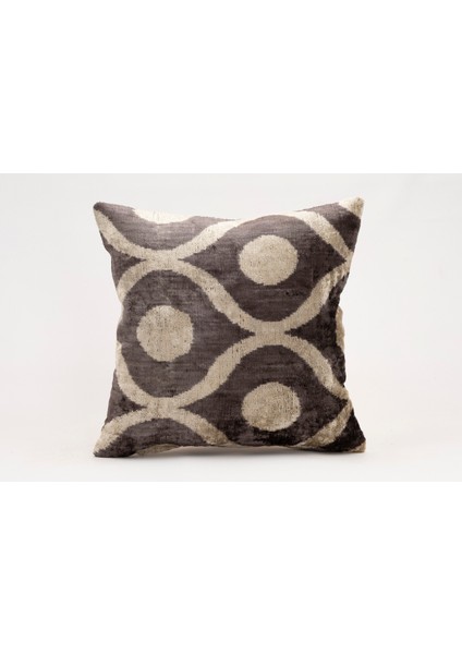 Ipek Kadife Ikat Dekoratif Kırlent Kılıfı