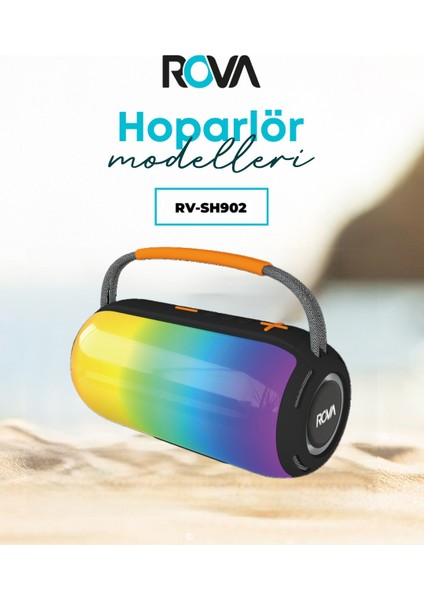 SH902 Taşınabilir Bluetooth Hoparlör – 5W X2 Güç, 2400MAH Batarya, LED Işık, Tf/usb/aux Destekli, Eller Serbest Görüşme modelleri