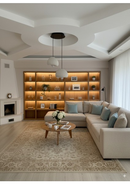 Iskandinav Beton Avize 2 Li Set Bonee TARZI(21CM)