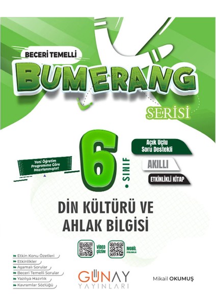 6. Sınıf Bumerang Serisi Etkinlikli Fen Bilimleri Din Kültürü ve Ahlak Bilgisi Seti 2026 Güncel Basım modelleri