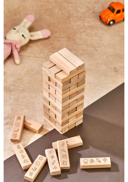 Hikayelerle Tower, Jenga Denge Oyunu Desenli modelleri