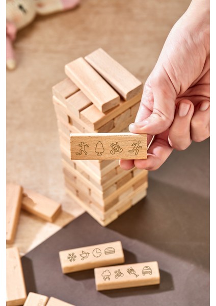 Hikayelerle Tower, Jenga Denge Oyunu Desenli fırsatları